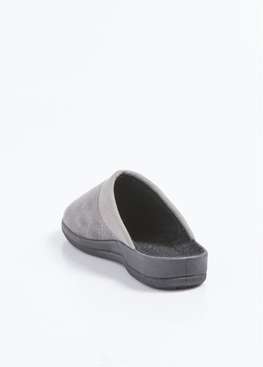 Chaussons mules compensées mixtes largeur confort Gris