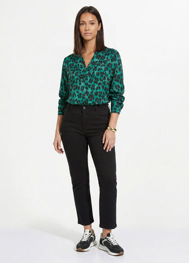 Jean mom en denim, spécial GRANDE TAILLE Noir