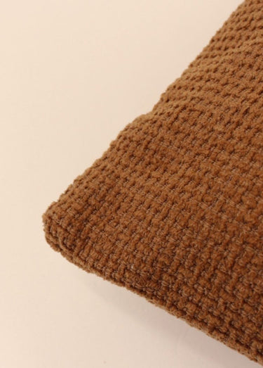 Coussin texturé aspect velours, 3M Moutarde