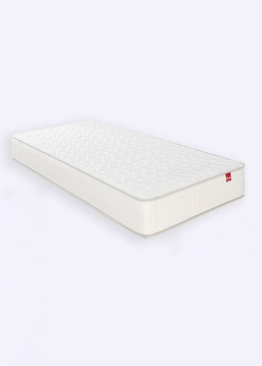 Ensemble Matelas ferme à ressorts + Sommier tapissier 16cm Gris