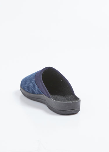 Chaussons mules compensées mixtes largeur confort Marine