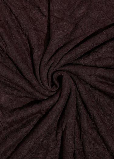 Coupon tissu jersey flammé, écorce Marron