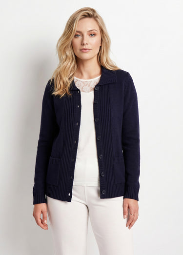 Veste gilet court épais Marine