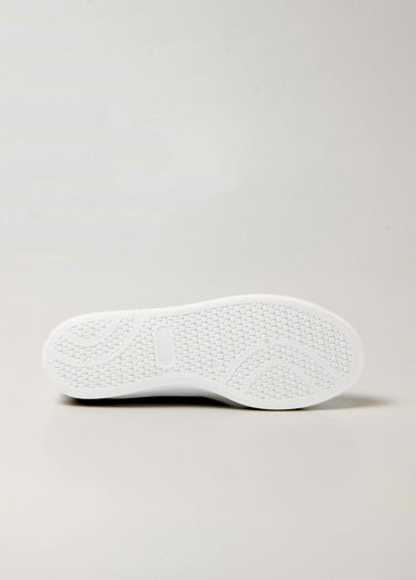 Baskets minimalistes bout rond et lacets Blanc