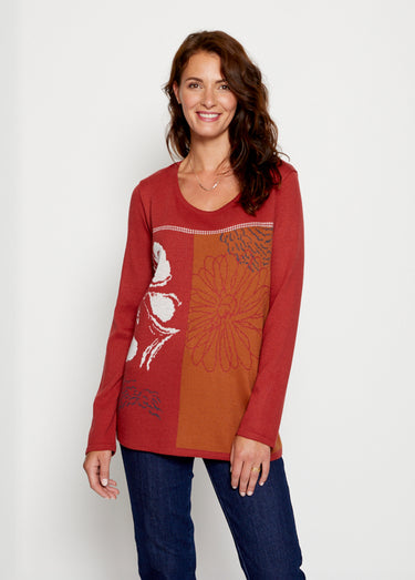Pull jacquard raffiné devant Epice