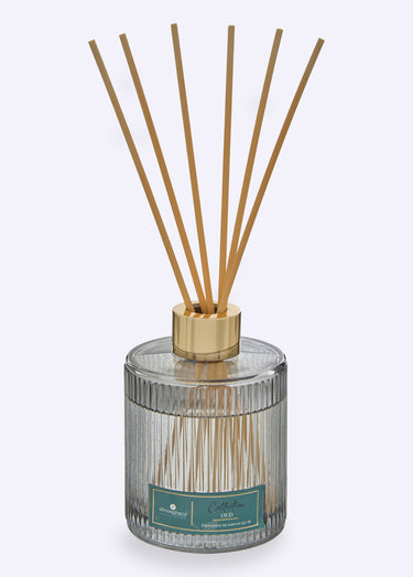 Diffuseur de parfum verre + batonnets Blanc