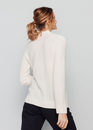 Pull  style irlandais Ecru