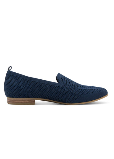 Mocassins sportswear chic en maille mesh Marine