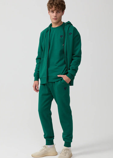 Pantalon sportswear en molleton Vert Sapin