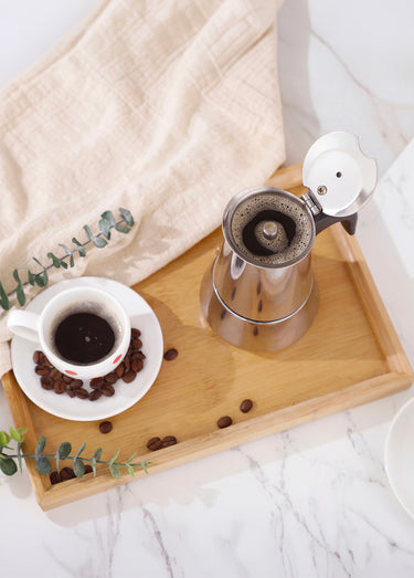 Cafetière italienne inox 200ml / 4 tasses Gris