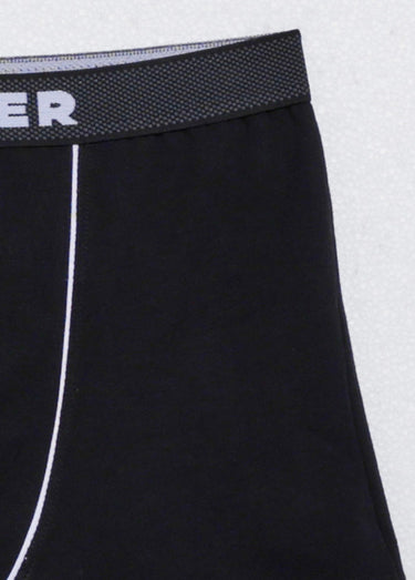 Boxers ceinture élastiquée avec logo Noir