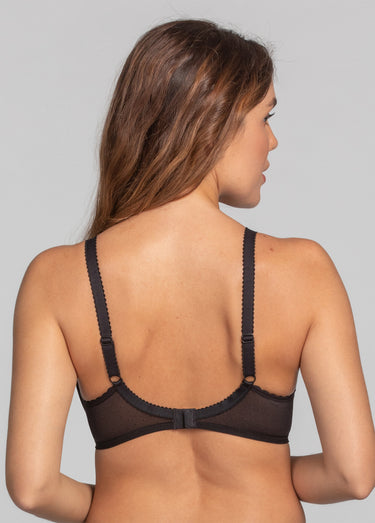 Soutien-gorge dentelle raffinée Noir