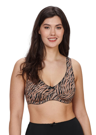 Soutien-gorge armatures, imprimé zèbre Imprime