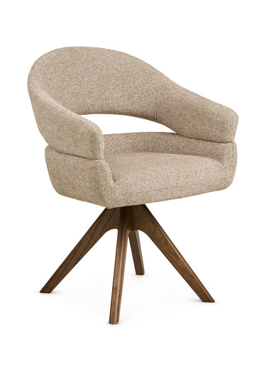 Chaise pivotante en tissu DOVER, 2S Naturel