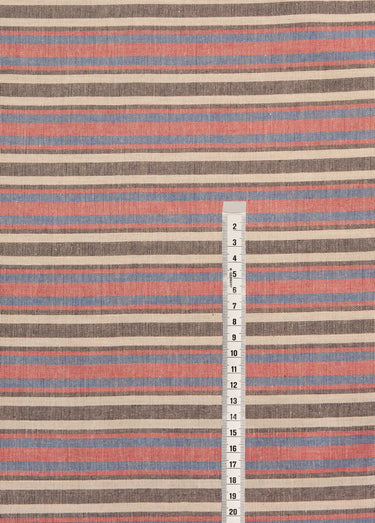 Coupon tissu rayures vives, Guéthary Raye Rouge