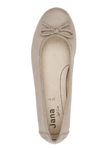 Ballerines antidérapantes en suédine Gris