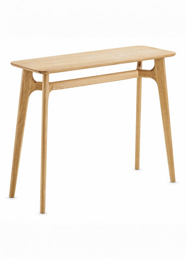 Console en chêne plaqué naturel RENNES Beige
