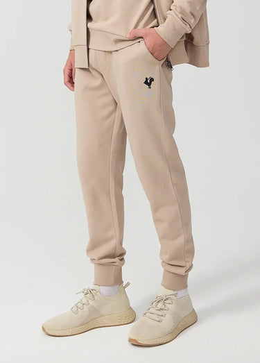 Pantalon sportswear en molleton Beige