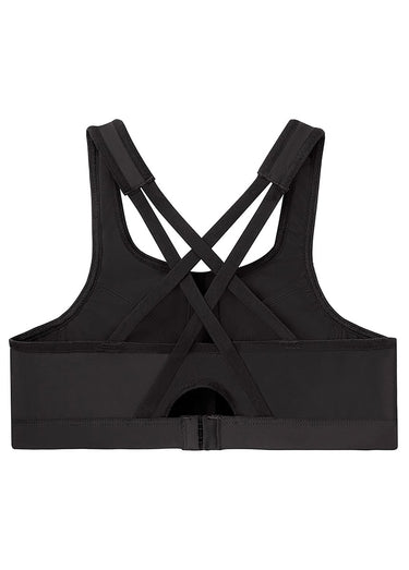 Soutien-gorge Sport fermeture avant zip Noir
