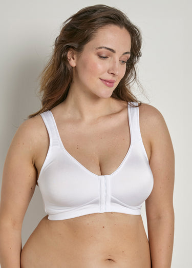 Soutien-gorge bonnets moulés ouvert devant Blanc