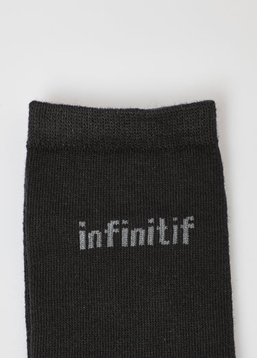 Lot de 3 Chaussettes logo, unies Noir