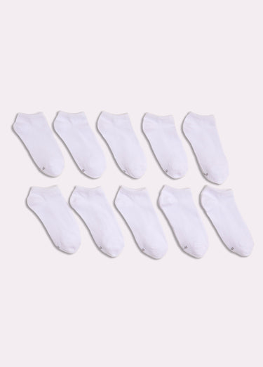 Socquettes basses unies Blanc