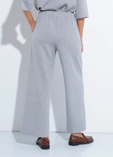 Pantalon coupe confort maille souple Gris Chine
