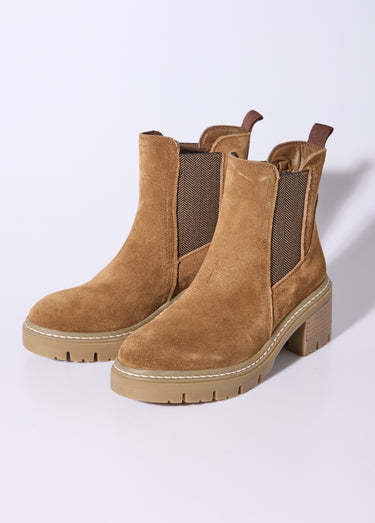 Boots Chelsea élastique fantaisie Camel