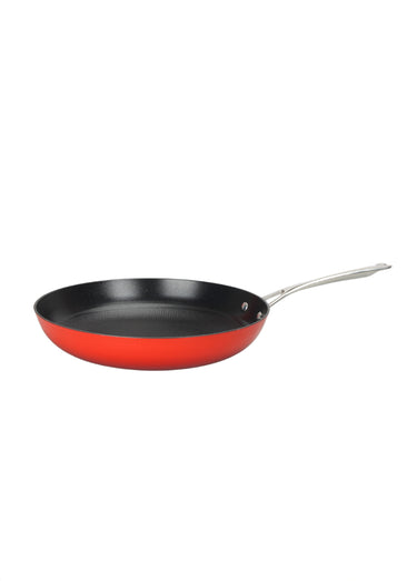 Poêle 20cm fonte tous feux antiadhésive Rouge