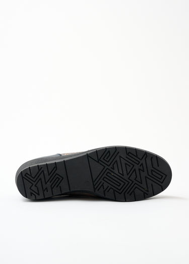 Derbies lacés largeur confort en cuir Marine irisé