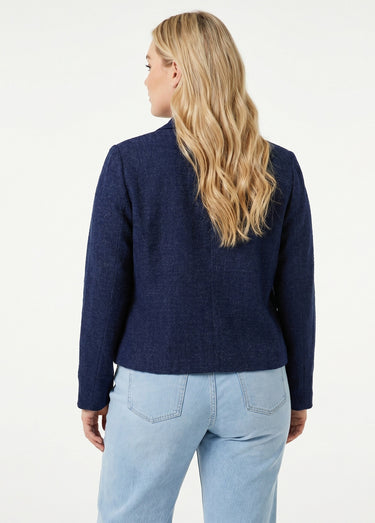 Veste courte esprit couture Marine