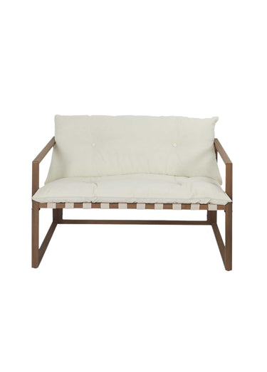 Salon de jardin déperlant 4 pièces métal Beige