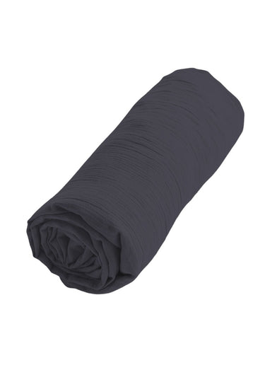 Drap housse gaze de coton uni, Gaze Anthracite