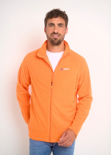 Veste polaire chaude avec col montant Orange