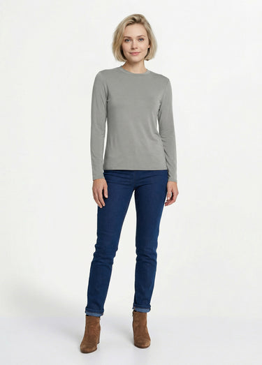 Sous-pull extensible col montant Gris Chine