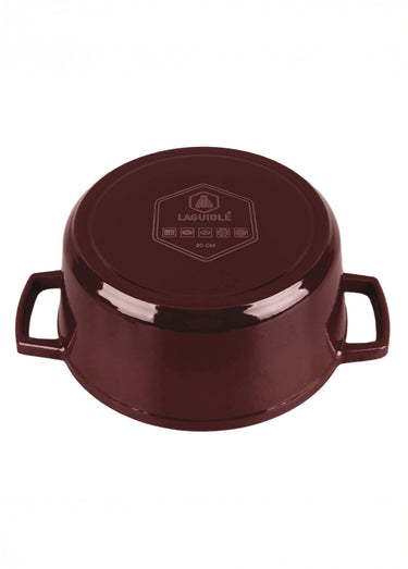 Cocotte fonte ronde 20cm, Masseiron 1M Bordeaux
