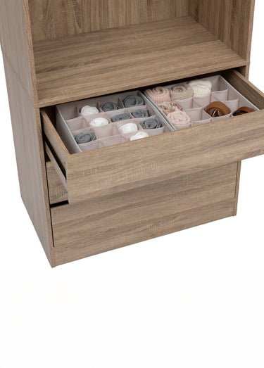 Rangement tiroirs 16 compartiments Beige