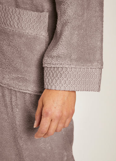 Peignoir éponge pur coton forme kimono Vison