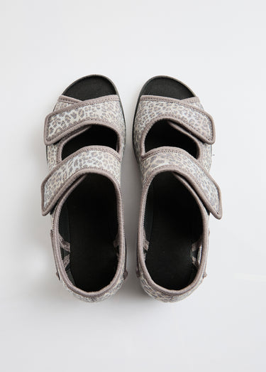 Sandales vegan largeur confort Gris