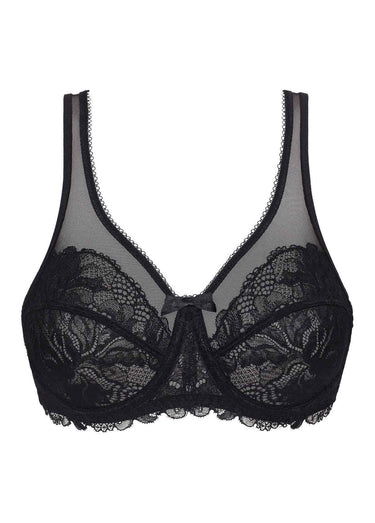 Soutien-gorge emboîtant dentelle, GENEROUS ESSENTIEL Noir