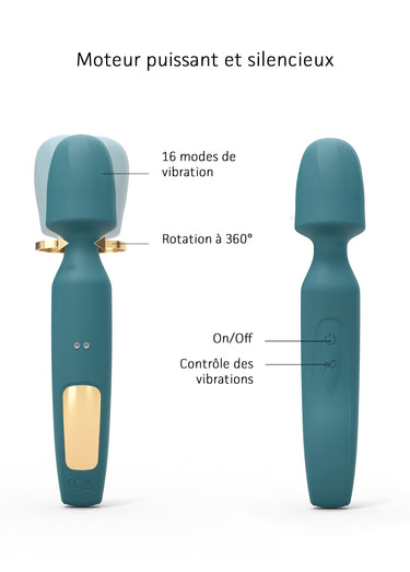 Sextoy 3 en 1 rechargeable R-EVOLUTION Bleu