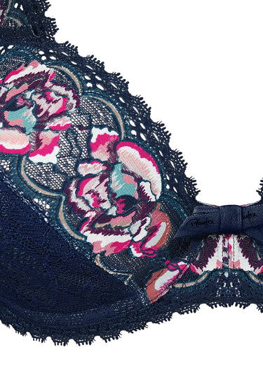 Soutien-gorge armatures, Flower Elegance Bleu