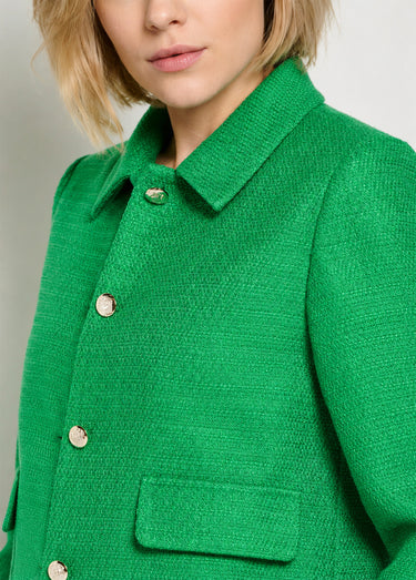 Veste courte esprit couture Vert