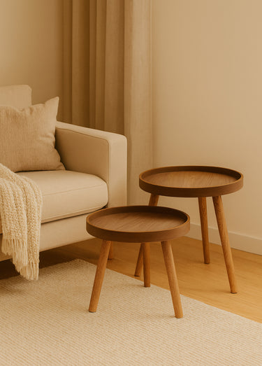 Tables basses d'appoint forme plateau Bois