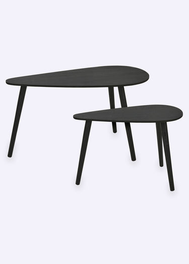 Tables basses d'appoint forme goutte Noir