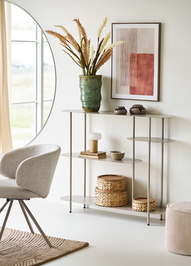 Etagère asymétrique métal 4 niveaux RIETI Sable