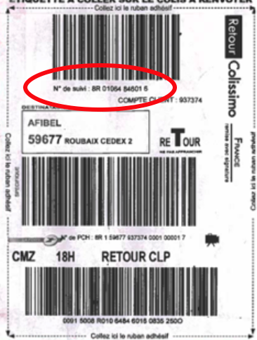 Retour boîte aux lettres