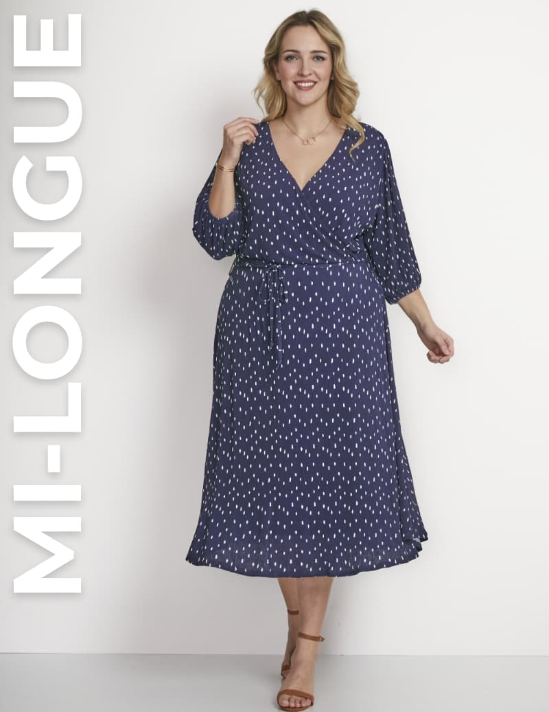 Robe mi-longue