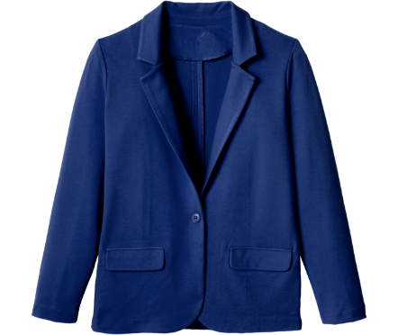 Milano knit jacket with tailored collar