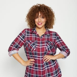 Blouse with check print COURCIVAL